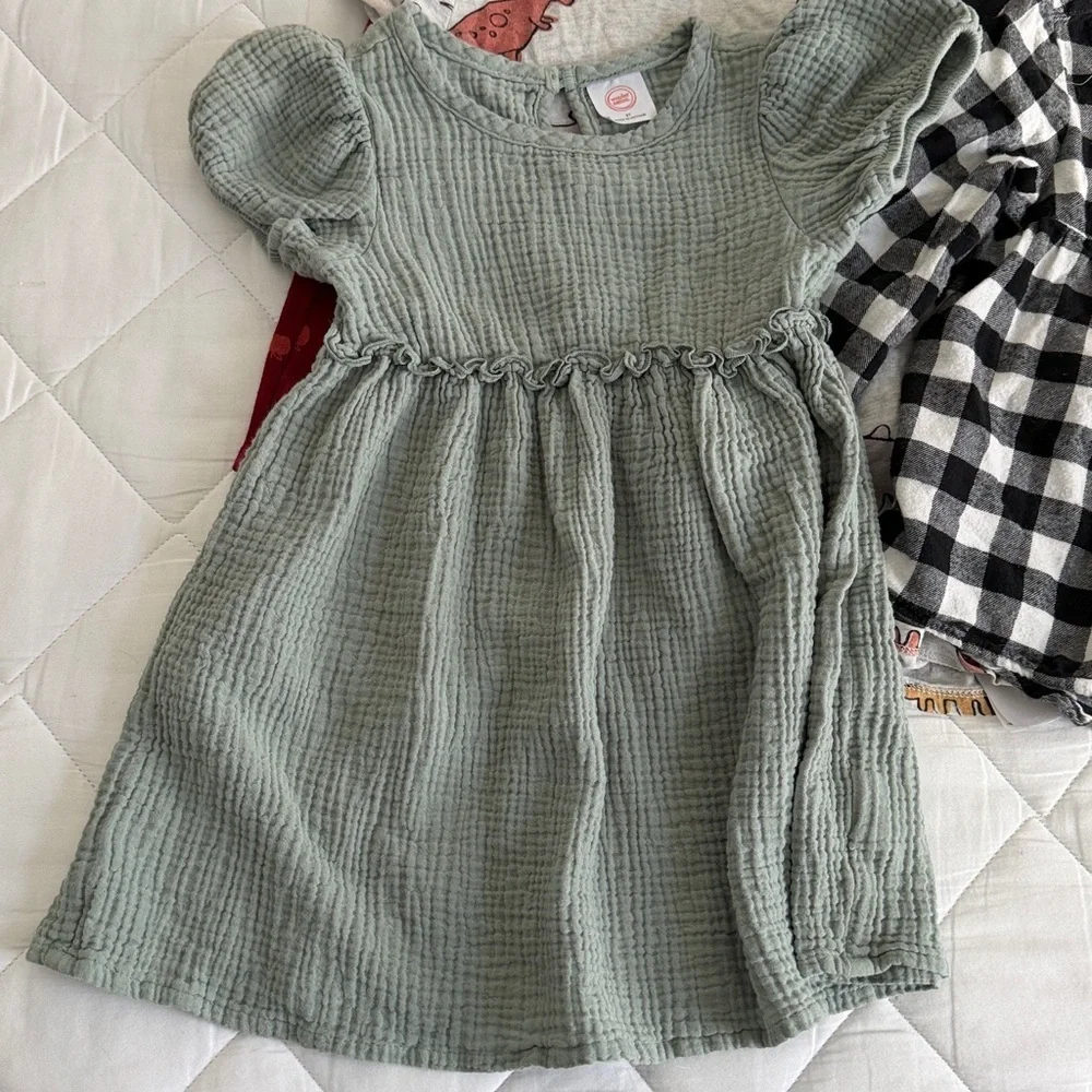 Old Navy Kids Dress Set - Red, Black, Green, Cream